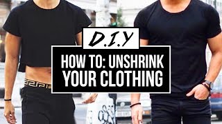 HOW TO UNSHRINK YOUR CLOTHES EASY  DIY TUTORIAL  JAIRWOO [upl. by Schindler]