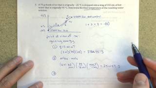 Finding Final Temperature When Ice is Added to Water [upl. by Pik419]