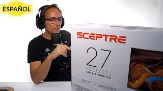 Scepter Monitor LED curvado de 27 quotde 75Hz [upl. by Jallier380]