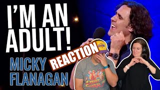 Micky Flanagan  Struggling To Be A GrownUp  Micky Flanagan Live The Out Out Tour REACTION [upl. by Hermosa]