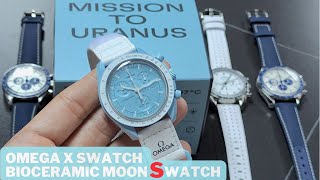 Op220 Omega X Swatch MoonSwatch Tiffany Uranus 開箱評測  MoonSwatch VS MoonWatch上手質感速報 明錶玩樂 [upl. by Lednem721]