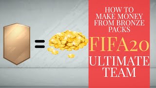 HOW TO GET RICH FROM BRONZE PACKS  FIFA 20 ULTIMATE TEAM BRONZE PACK METHOD BPM FUT 20 [upl. by Eisak761]