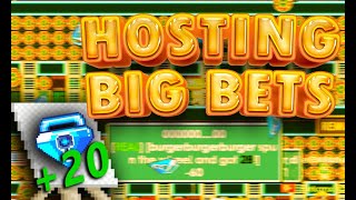 GROWTOPIA REME HOSTING BIG BETS COME BACK  INSANE LUCKY   Growtopia Casino Reme  Giveaway [upl. by Ahsital528]