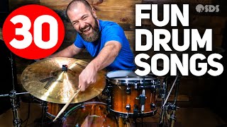 30 FunEasy Songs for Drums [upl. by Adnylg]