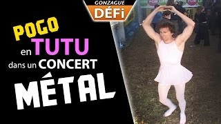 DEFI pogo en tutu dans un festival de Metal [upl. by Norym]