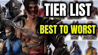 MORTAL KOMBAT 1 TIER LIST Best to Worst [upl. by Lorain]