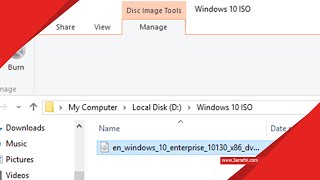 طريقة نسخ الإسطوانات iso فى ويندوز 10 بدون برامج [upl. by Zina]