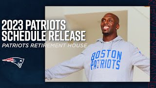 2023 New England Patriots Schedule Release  Devin McCourty Enters the Patriots Retirement House [upl. by Dylan874]