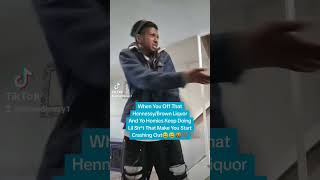 When You Off The Hennessy And Start Trippin Over Little Sht🤬💯😂comedy worldstarhiphop viralvideo [upl. by Ecirad]