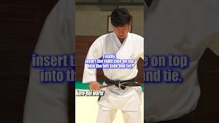 How to tie a Karate belt [upl. by Eno423]