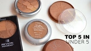 Top 5 in Under 5 Matte Drugstore Bronzers  Bailey B [upl. by Nets714]