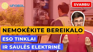 Saulės elektrinės prijungimas prie ESO tinklų  patarimas nepermokėti [upl. by Noizneb958]