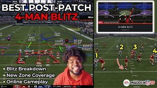 🚨I Found The BEST Post Patch Blitz In Madden 25🚨  Insane 4 Man Blitz  New Zone Coverage [upl. by Lana512]