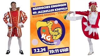 Caramelo 🥳Närrisches Einsingen mit der KG Kellergeier eVquot Live Musik Jazzkeller Krefeld 07022024 [upl. by Llenrap]