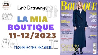 LA MIA BOUTIQUE 11122023 LINE DRAWINGS Итальянский выпуск boutiqueеtrends boutique [upl. by Cohby]