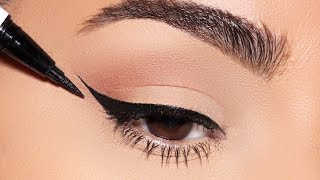 How to PERFECT WINGED EYELINER every single time Simple Beginner Friendly Technique [upl. by Tocs]