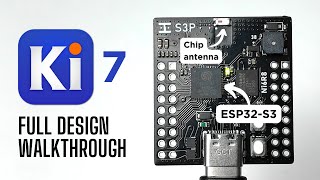 ESP32S3  Chip Antenna PCB  Design your own in 15 minutes [upl. by Elleynad388]