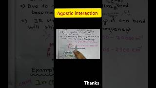 Agostic interaction organometallics inorganicchemistry shortvideo shortnotes msc csirnet gate [upl. by Nyleve]