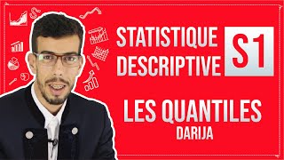 CAFE ECO EP 06 Statistique Descriptive S1 Les Quantiles  Les Quartiles et les Déciles Darija [upl. by Pelag237]