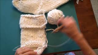 Shaping the Heel of the Chunky Knit Christmas Stocking Video 2 of 4 [upl. by Chucho]