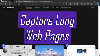 How to take scrolling screenshot of web pages using Edge  efficiency365 [upl. by Acinorrev837]