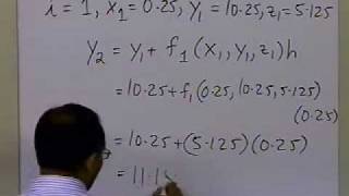 Chapter 0805 Lesson Higher Order and Coupled ODEs Eulers Method Example Part 2 of 2 [upl. by Alomeda550]