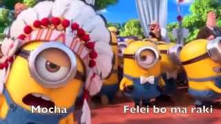 Despicable me 2 YMCA Minions With Lyrics [upl. by Aela]