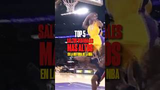 TOP 5 Saltos Verticales Más Altos de la NBA🏀🔥 [upl. by Zippel512]