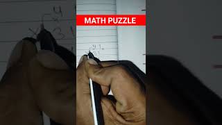 Math Puzzle 😱😱  maths math puzzle puzzlegame vsstudy viralshort [upl. by Cresida214]