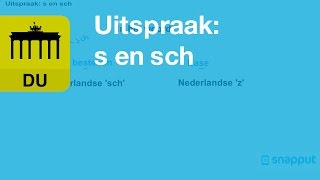 Duits Uitspraak s en sch [upl. by Henrie]