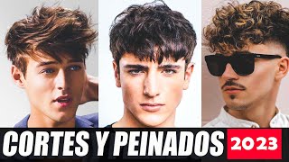 CORTES DE CABELLO Y PEINADOS PARA HOMBRES DE MODA 2023 [upl. by Alf]