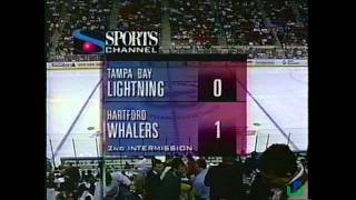 Hartford Whalers final game Second Intermission Report [upl. by Doretta]