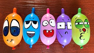 HOW TO MAKE CUTE SLIME WITH FUNNY BALLONS ✅ SATISFYING ASMR BALLON SLIME  BALLOON POOPING [upl. by Htiduj690]