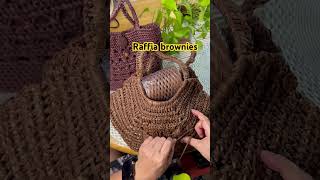 Crochet tote bags raffia crochet [upl. by See]