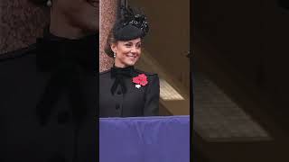 Kate Princess of Wales is comforted by Sophie Duchess of Edinburgh at Remembrance parade 2024 [upl. by Yelyr]