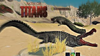 SURVIVING AS DEINOSUCHUS AT CRATER PATH OF TITANS [upl. by Sudnor]