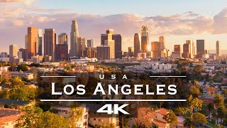 Los Angeles  California USA 🇺🇸  by drone 4K [upl. by Aramaj166]