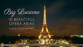 Luciano Pavarotti  10 Beautiful Opera Arias  Live Performance in Paris [upl. by Ellehsem]