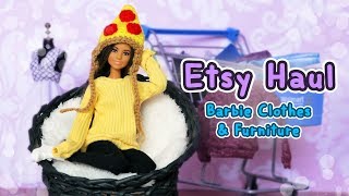 Barbie Etsy Haul Clothes Furniture amp More 2 [upl. by Nnylirej273]