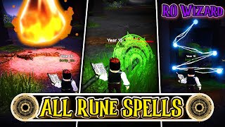 ALL Rune Spells in RO Wizard [upl. by Roxana]