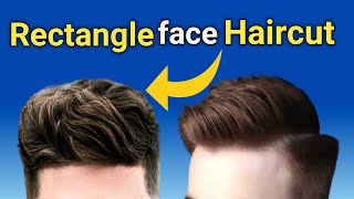 best hairstyles for rectangle face shapeoblong face hairstyle menshorts [upl. by Sadoc]