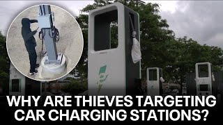 Why thieves are targeting electric car charging stations [upl. by Cartwright]