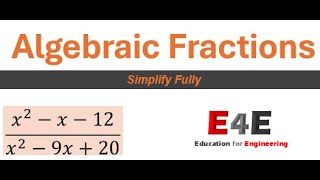 Algebraic Fractions 3 [upl. by Josie]