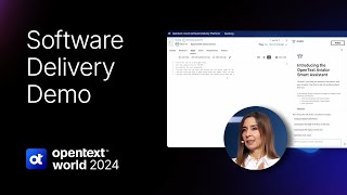 OpenText World 2024 Demo OpenText Software Delivery Platform [upl. by Vanzant]