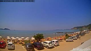 20230620 Arillas Corfu Live Webcam [upl. by Trovillion412]