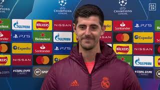 Thibaut Courtois Reacts To Real Madrids UCL Defeat To Chelsea [upl. by Salokkin436]