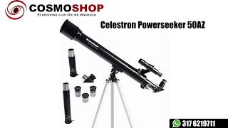 Unboxing Telescopio Celestron Powerseeker 50AZ 21039  Cosmoshop [upl. by Deegan639]