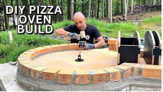 How to Build a Brick Pizza Oven TIMELAPSE Oven Stand and BuiltIn BBQ Area StepbyStep DIY Guide [upl. by Eamon]