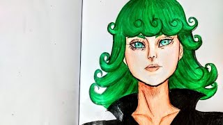 Fanart de anime no 16 Tatsumaki drawing anime manga dibujo onepunchman [upl. by Thamos]