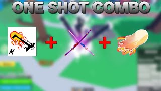 ONE SHOT COMBO  Dough  Death Step  CDK  Blox Fruits [upl. by Mita]